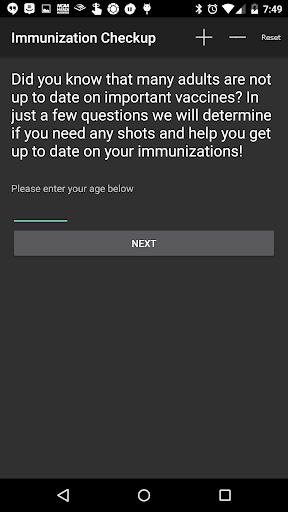 Immunization Checkup