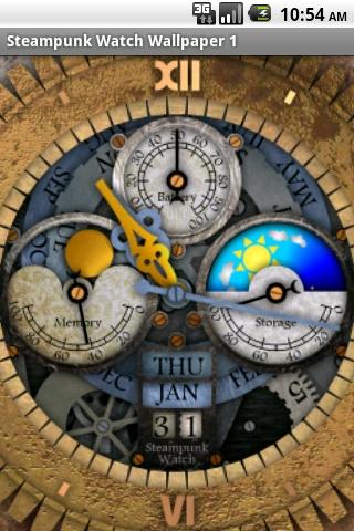Steampunk Watch Wallpaper 2 Screen 2