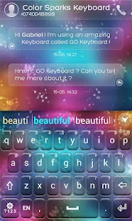 【免費工具App】GO Keyboard Color Sparks Theme-APP點子