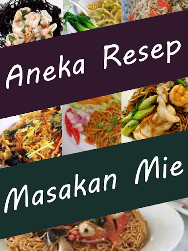 Resep Masakan Mie