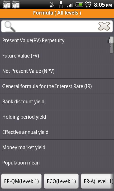 Finance and CFA® Toolkit Screen 2
