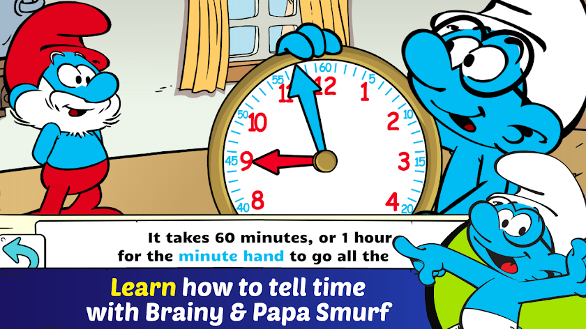 Telling Time with the Smurfs Screen 2