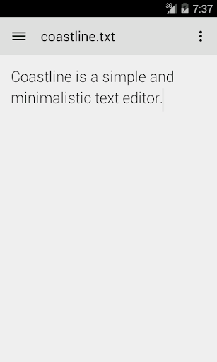 Coastline - Text Editor