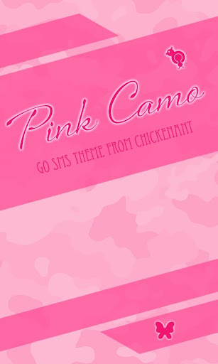 Pink Camo Theme Go SMS