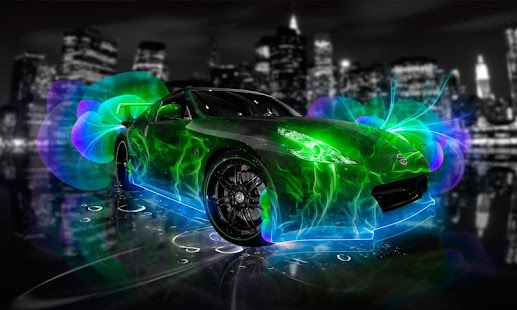 Neon Green Cool Cars