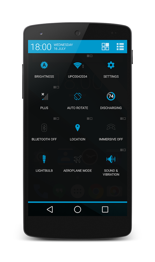 Android L BLUE CM11 Theme - screenshot