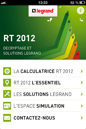 RT 2012 l'essentiel. Legrand