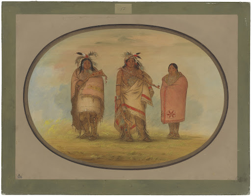 Menomonie Chief, His Wife, and Son