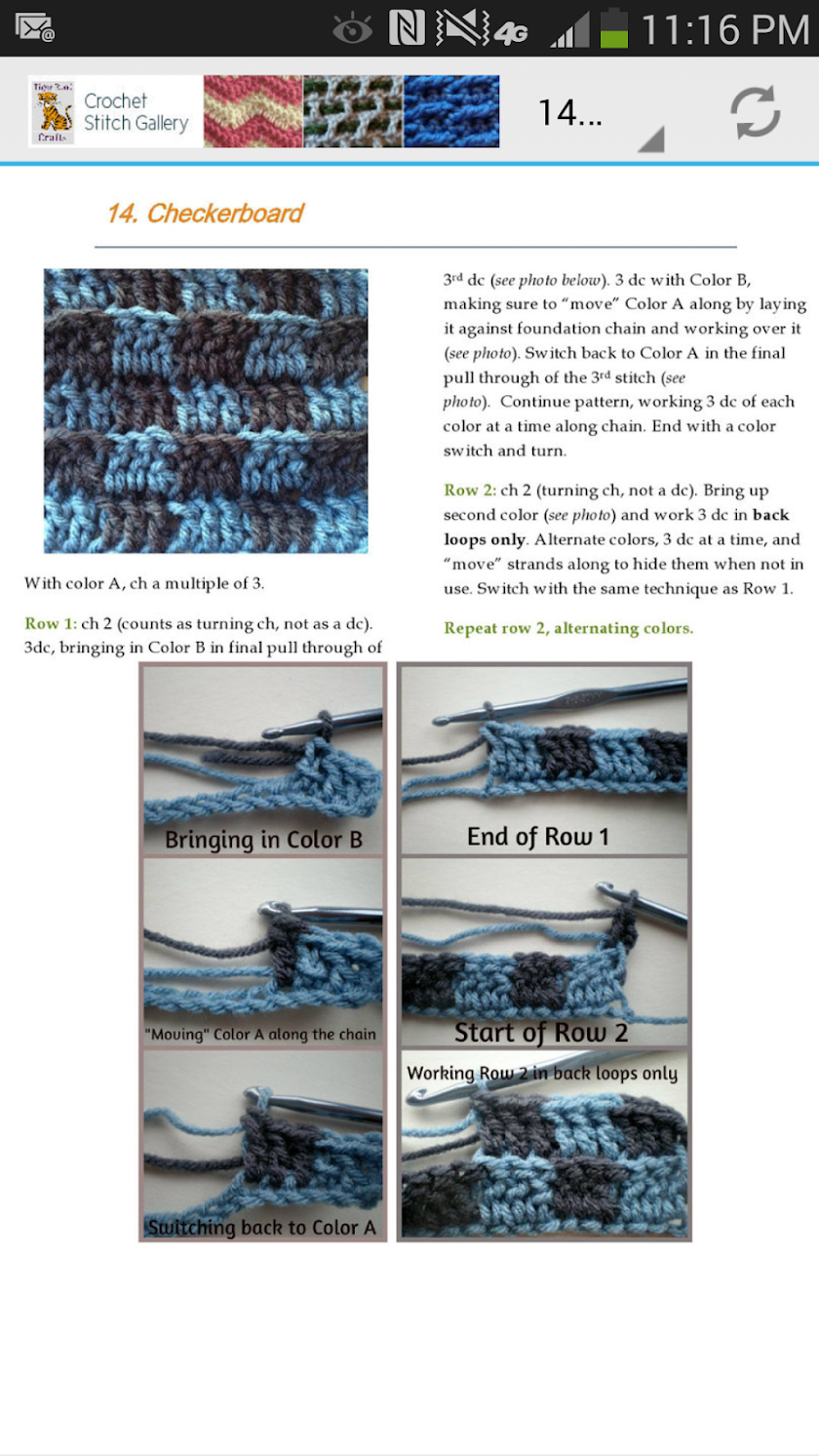 Crochet Stitch Gallery Screen 3