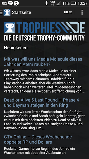 Trophies.de Scanner