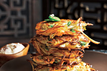 Cilantro-Jalapeño Latkes