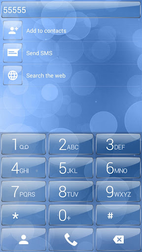 【免費個人化App】Dialer theme Blue Bubbles-APP點子