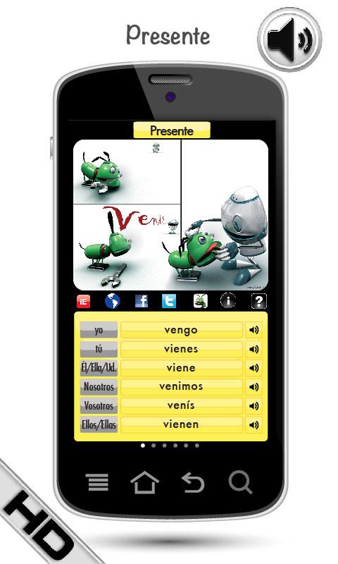 Spanish Verbs HD LearnBots Screen 2