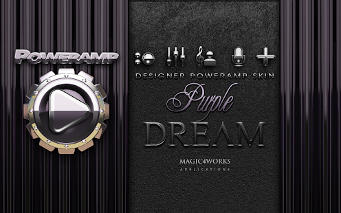 Purple Dream Poweramp skin - screenshot thumbnail