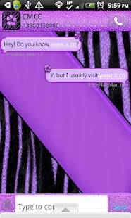How to install GO SMS THEME/PurpleZebra1 lastet apk for android