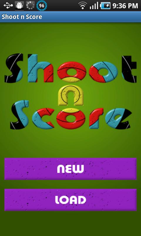Android application Shoot n Score screenshort