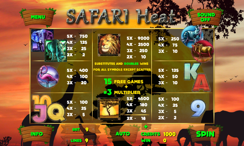 Safari Heat Slot Screen 3