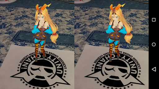 Cardboard AR for Unity-Chan.