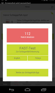 Schlaganfall-Hilfe Screenshot