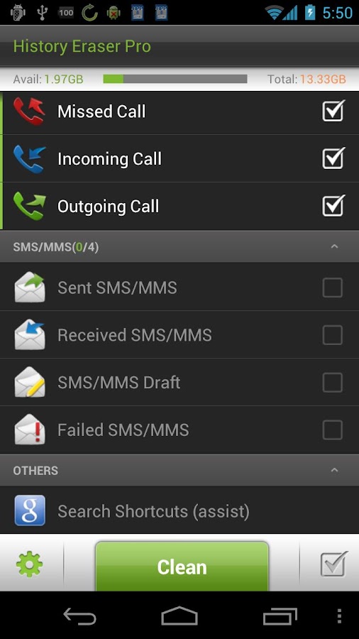 히스토리 이레이저 프로 6.1.6 버전 [History Eraser Pro - Clean up v6.1 