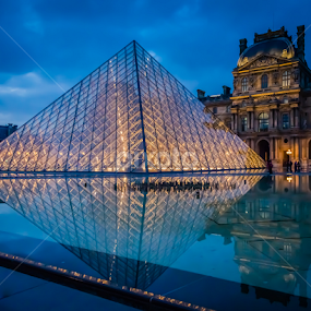 Blue Reflections by Brian Kerr - Buildings & Architecture Public & Historical
