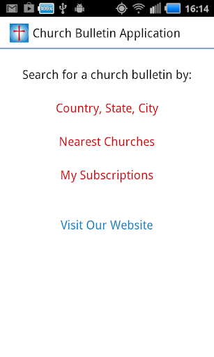 Church Bulletin Application