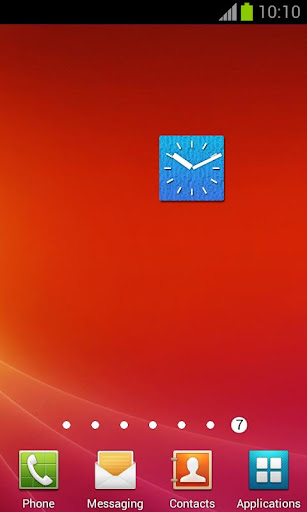 Big Blue Clock +Alarm Widget