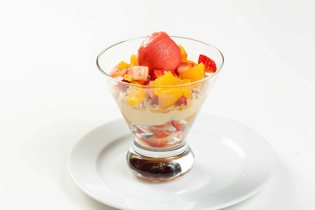 2013_Mar21-A_SPE_CelebrityCruises_8130 - A dish prepared in Celebrity Cruises's Main Restaurant.