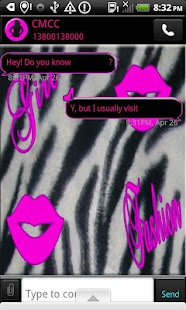 Free Download GO SMS THEME/DivaZebra1 APK