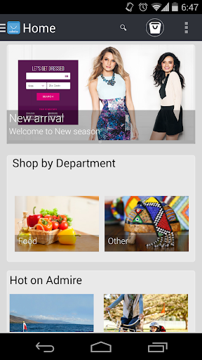 Admire Mobile eCommerce