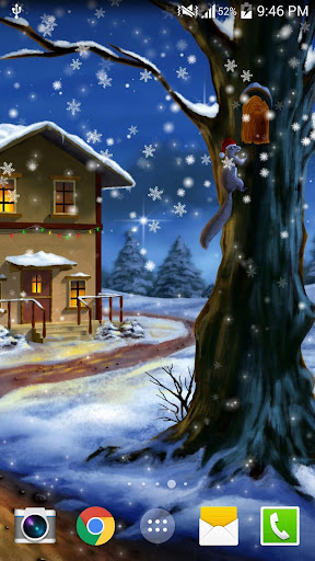 聖誕冬季城市雪夜景免費動態桌布壁紙Free PRO
