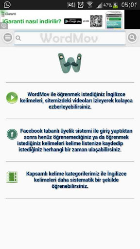 WordMov - İngilizce Sözlük