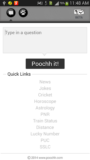Poochh - search only answers