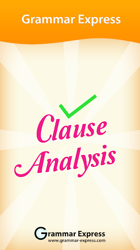 Grammar : Clause Analysis