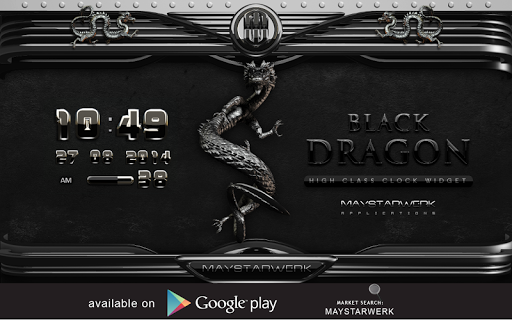 【免費生活App】dragon digital clock black-APP點子