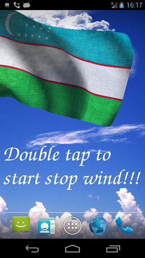 3D Uzbekistan Flag LWP