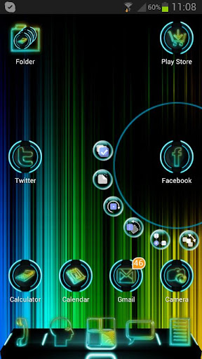 Next Launcher Neon Theme