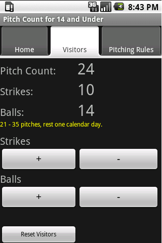 My Baseball Stats Calculator Screen 3