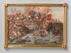 Plaat met de Slag van de Amazonen