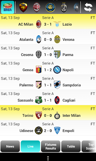 Serie A Live Score