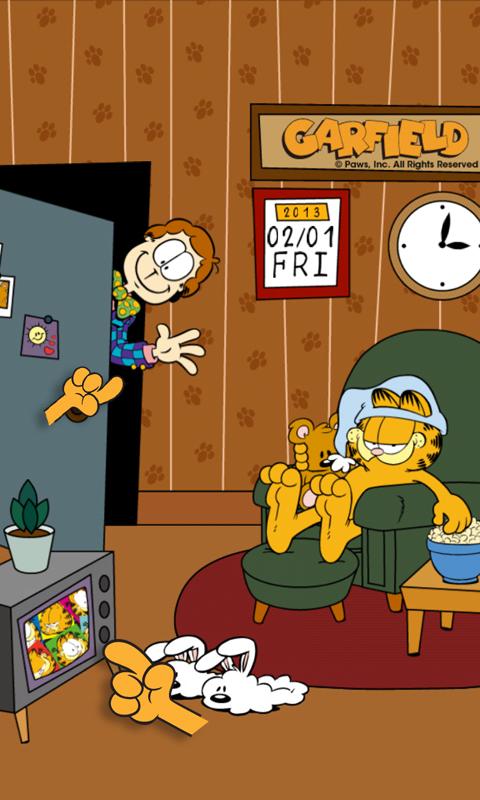 Android application Home Sweet Garfield Live WP screenshort