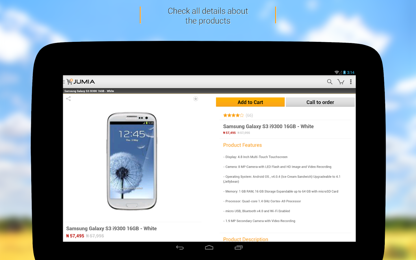 JUMIA Online shopping screenshot