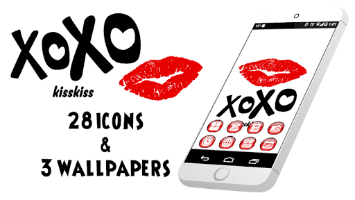 XOXO-LIP Icon+Wall Paper