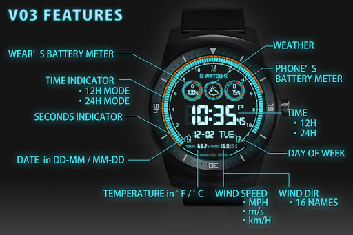 V03WatchFace for HUAWEI Urbane