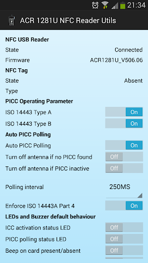 ACR 1281 USB NFC Reader Utils