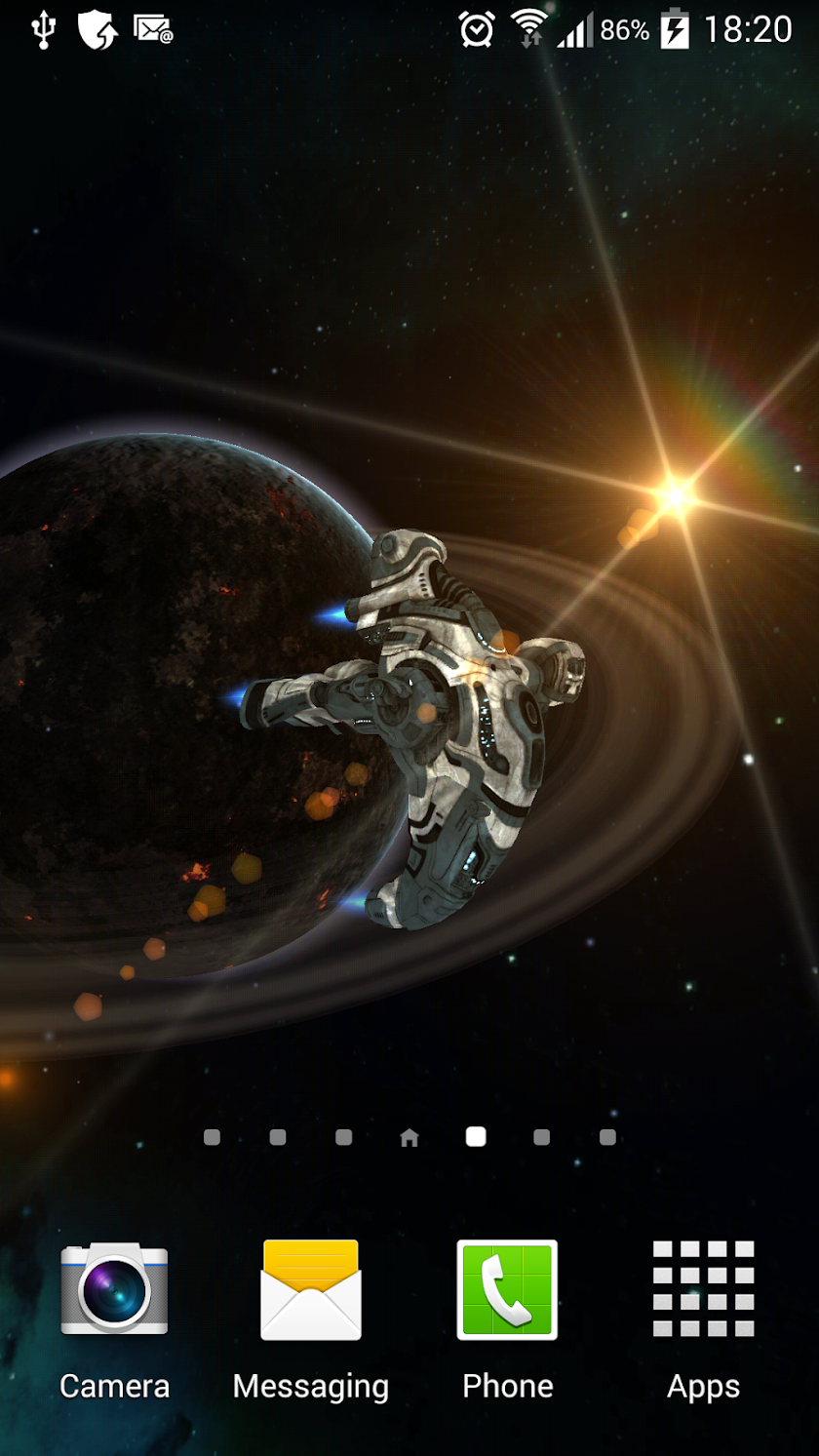 Space Explorer - PRO LWP Screen 2