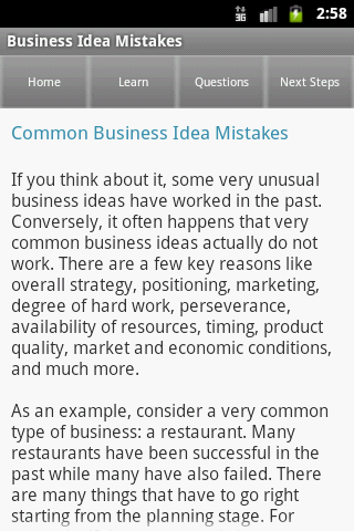    Startup & Business Ideas- screenshot  