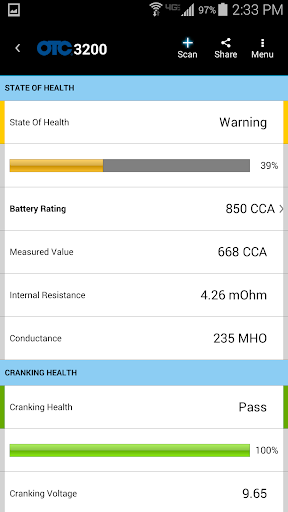 OTC 3200 Smart Battery Tester