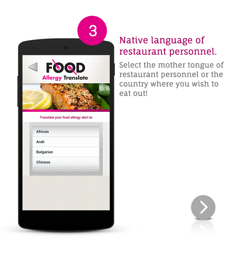 Food Allergy Translate Screen 3