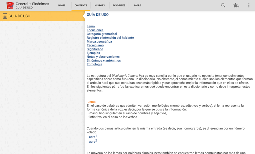 【免費書籍App】VOX General Spanish +Thesaurus-APP點子